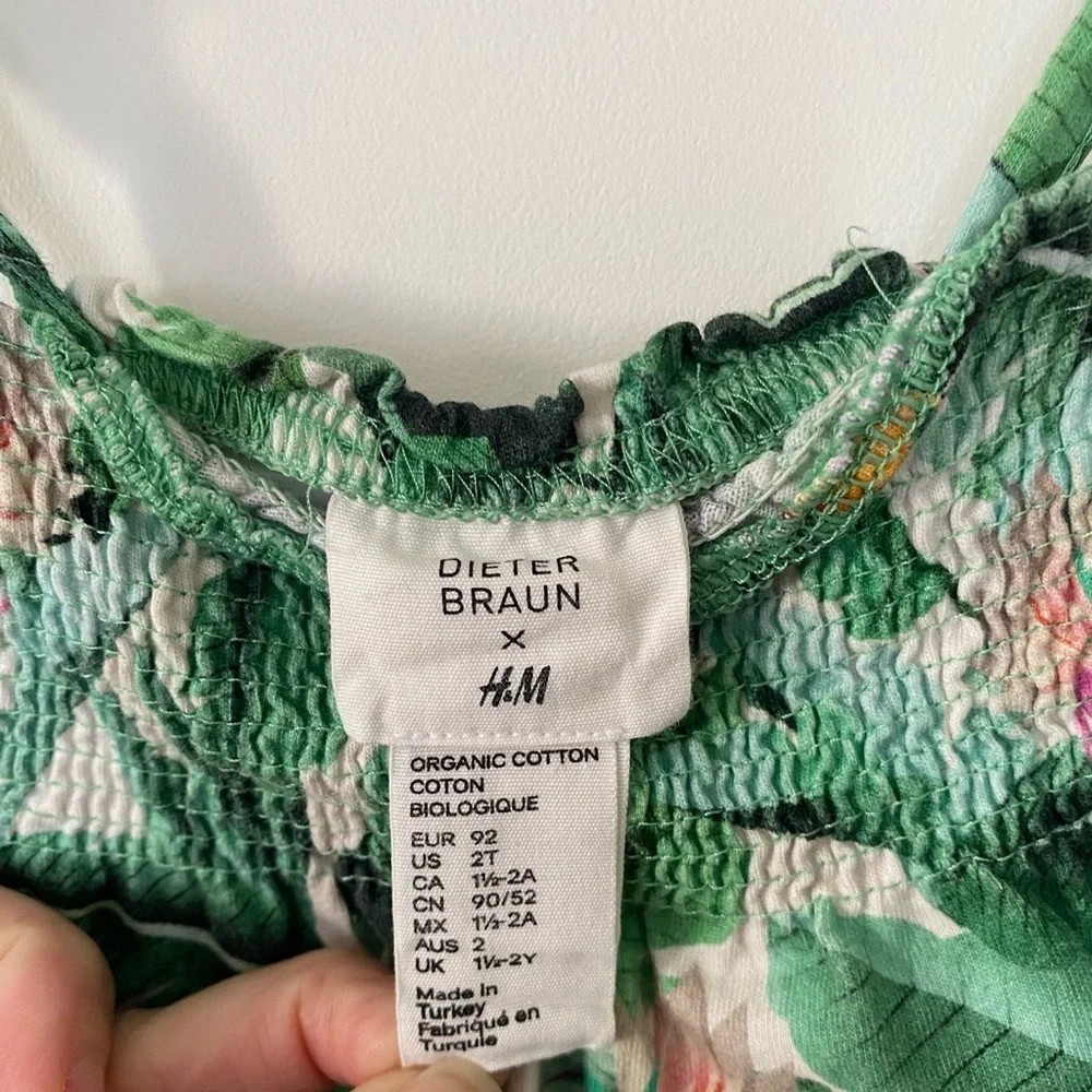 Dieter Braun x H&M Organic Cotton Tropical Leaf Print Jumpsuit
